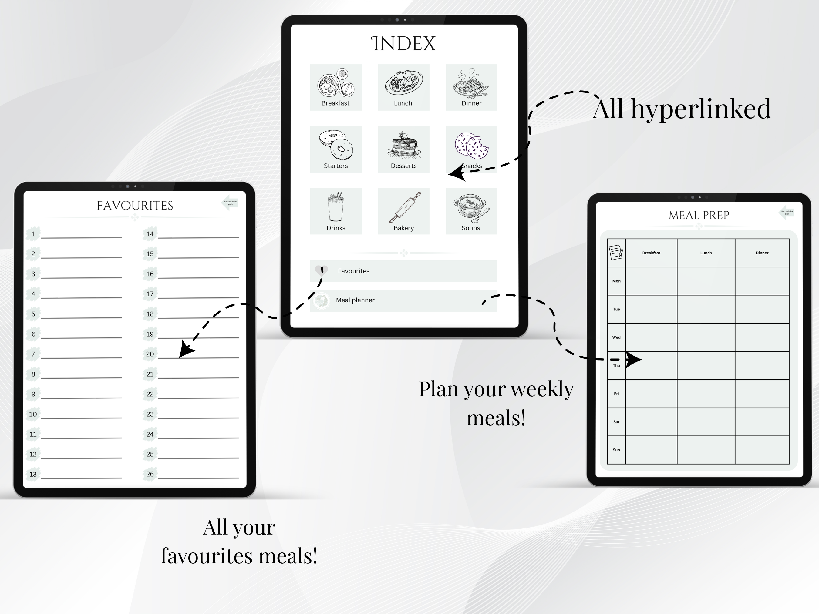 Digital Recipe Book Including Digital Meal Planner, Recipe PlannerĀ - Image 2
