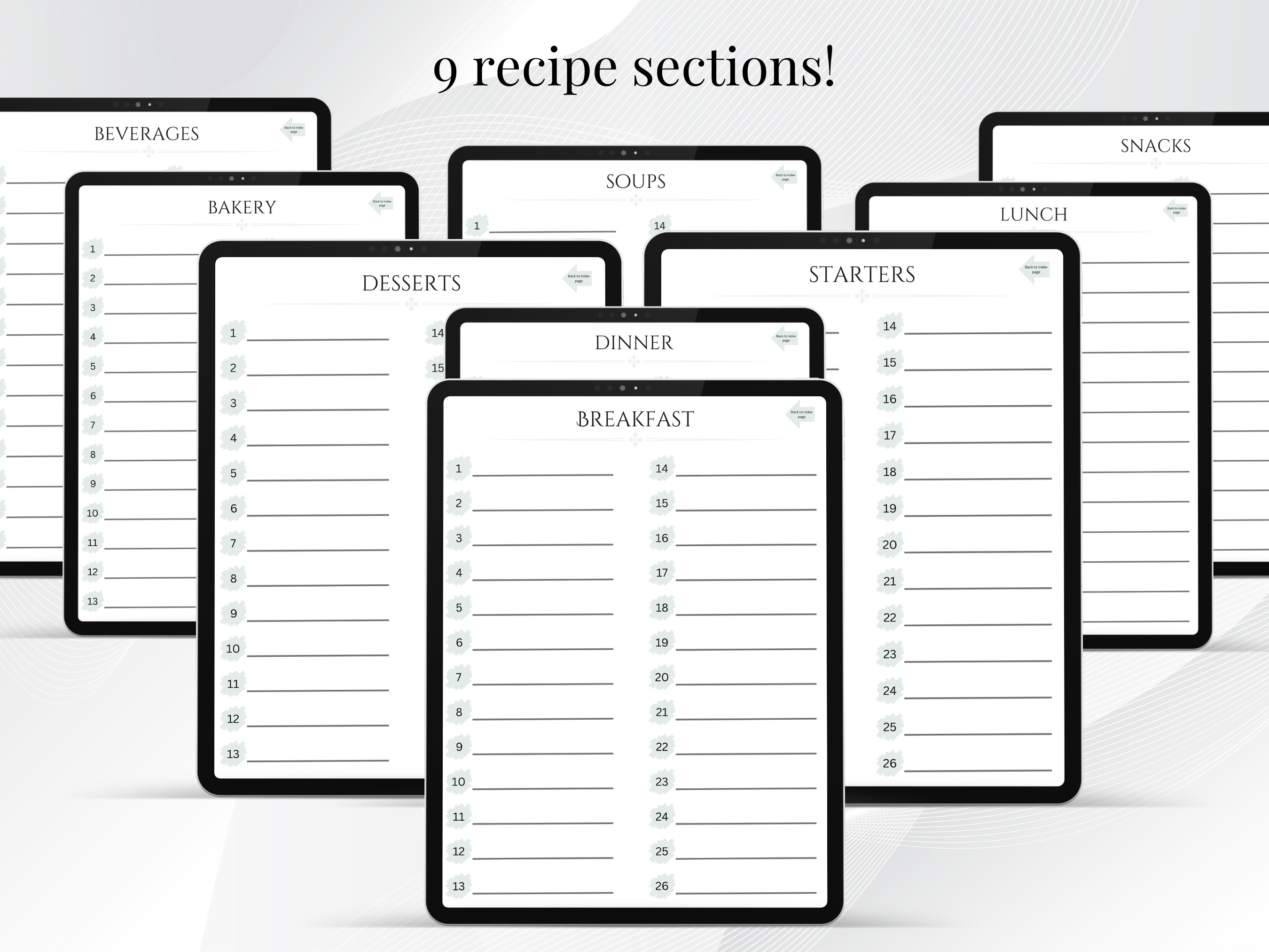 Digital Recipe Book Including Digital Meal Planner, Recipe PlannerĀ - Image 4