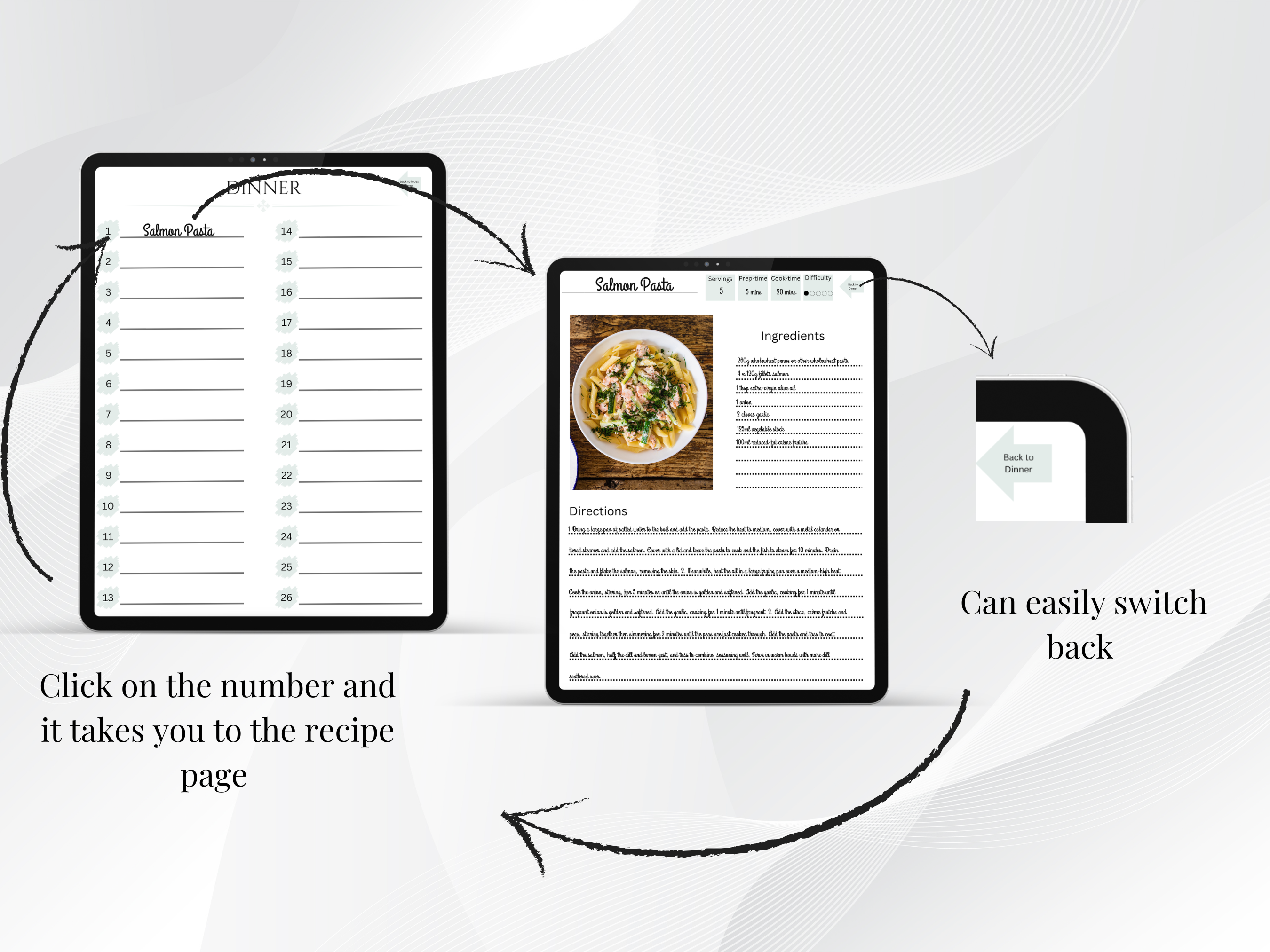 Digital Recipe Book Including Digital Meal Planner, Recipe PlannerĀ - Image 3