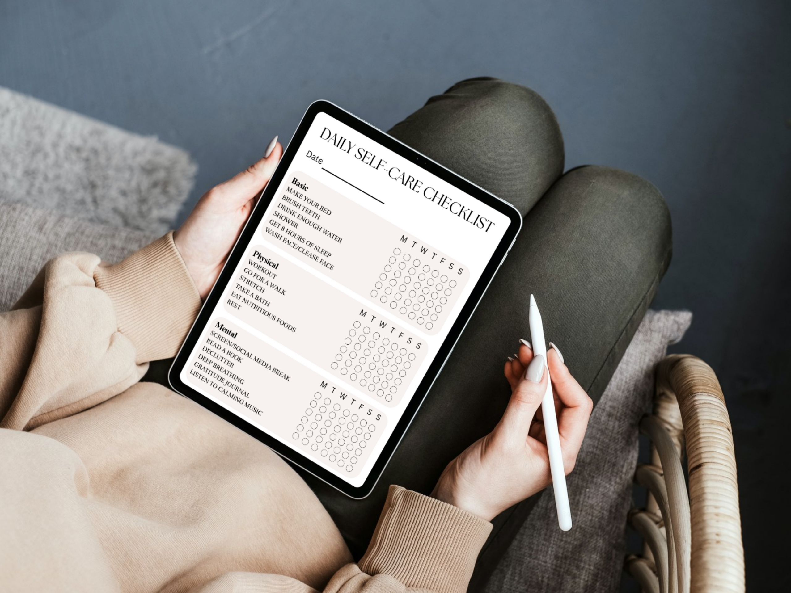 Self-Care Checklist - Printable and Digital - Image 5