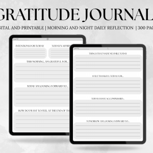 Daily Gratitude Journal - Digital and Printable