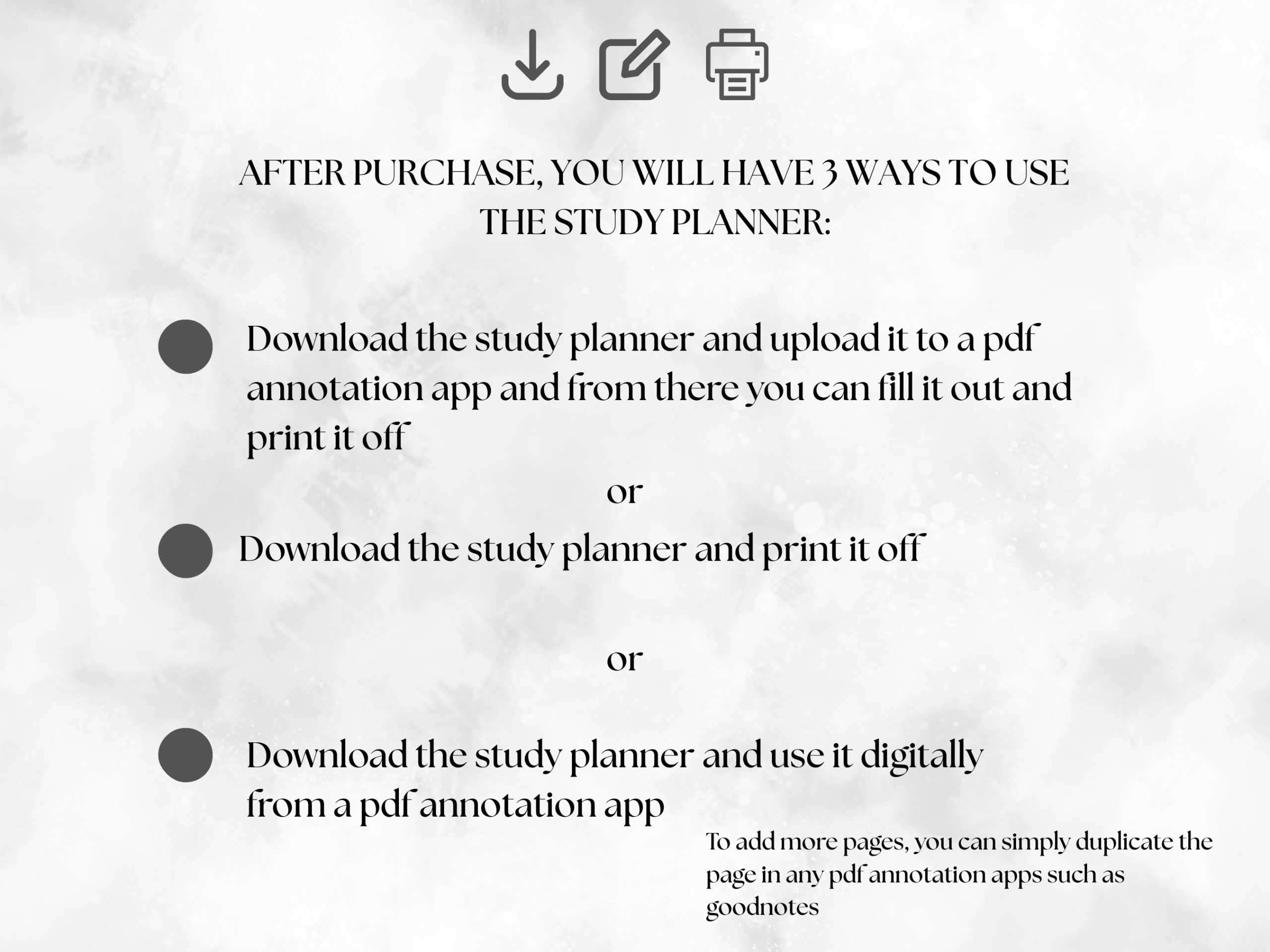 Minimalist Study Planner - Digital and Printable - Image 5