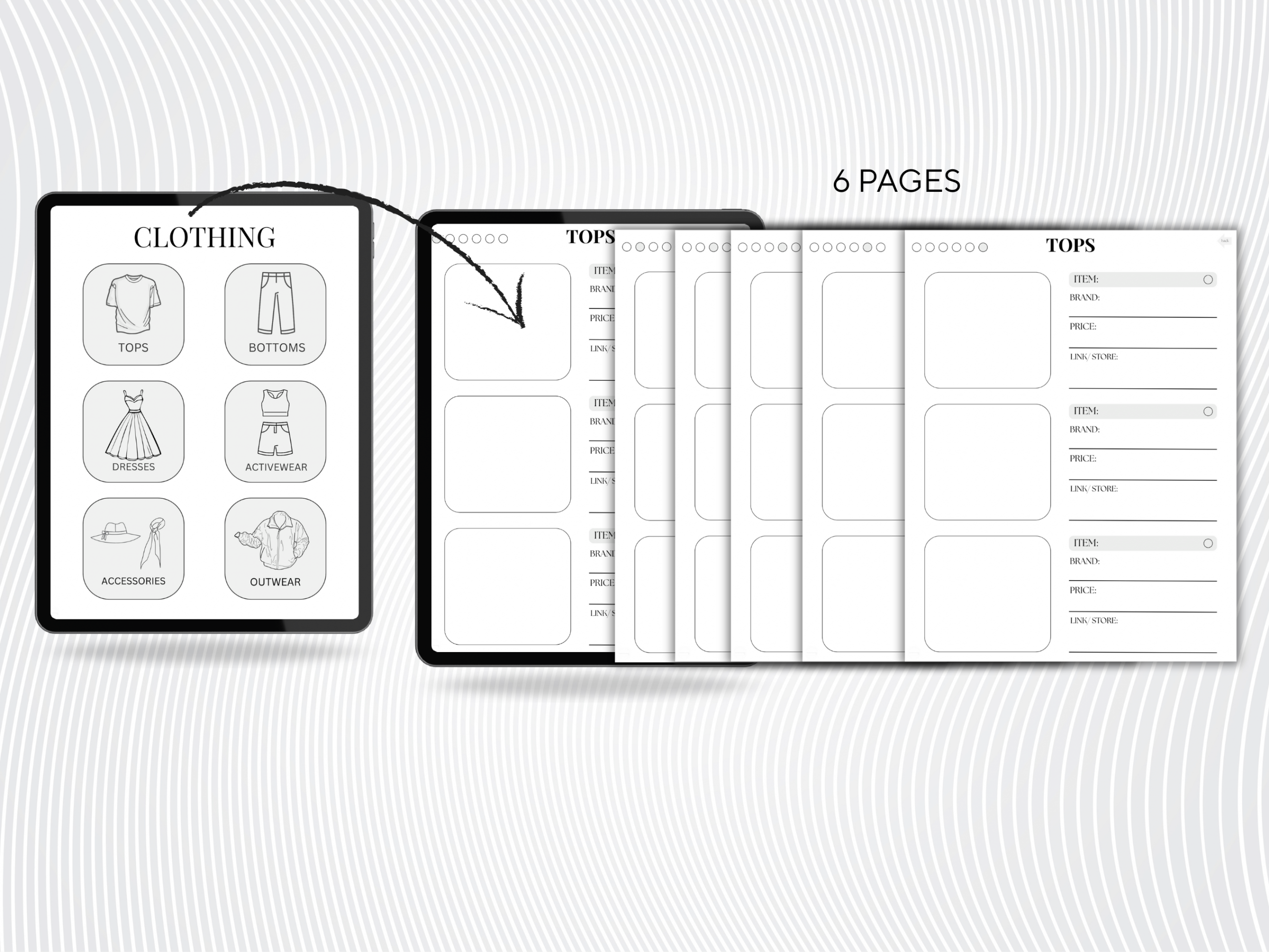 Digital Wishlist Planner - Aesthetic and Minimal - Image 3
