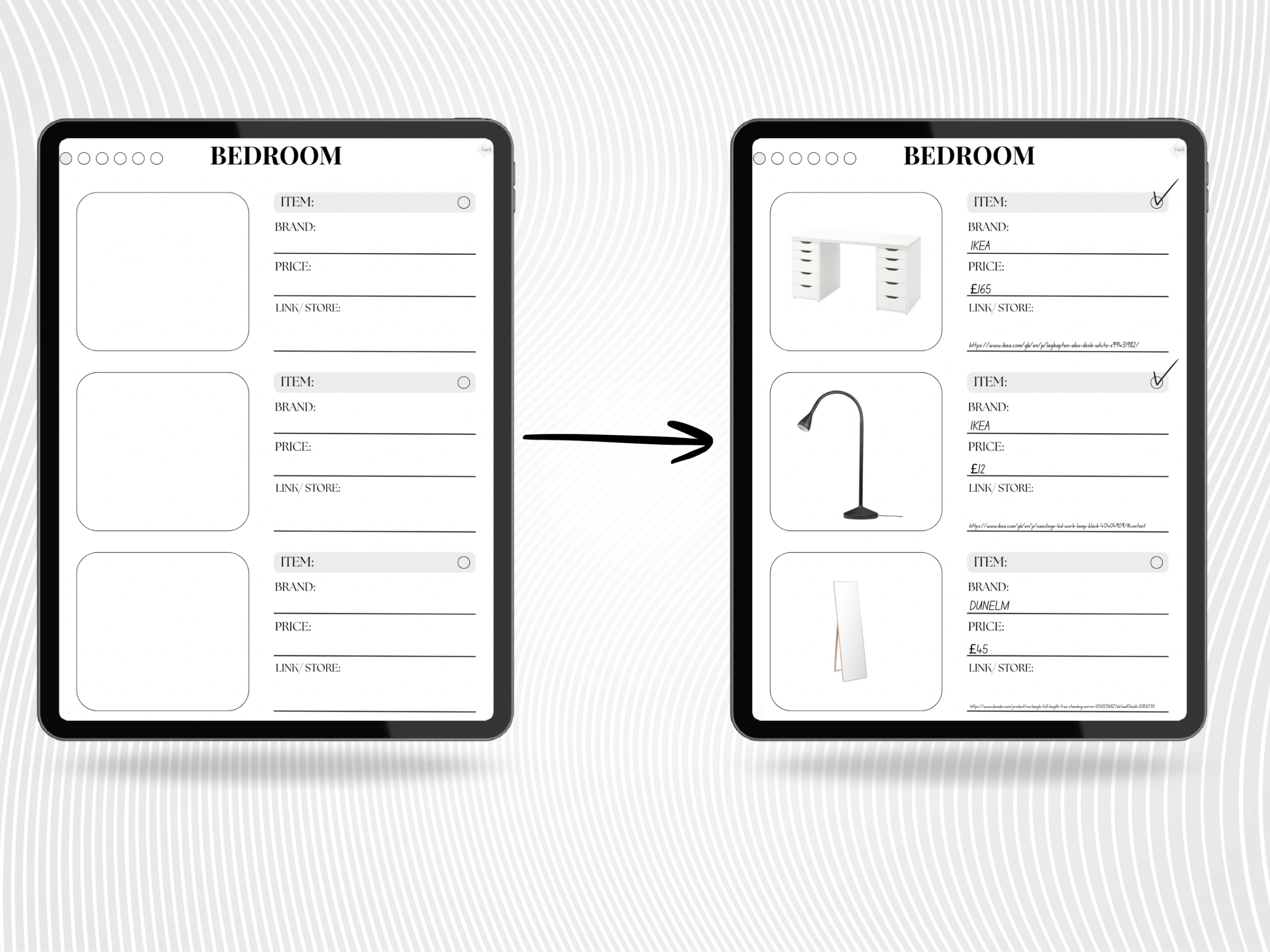 Digital Wishlist Planner - Aesthetic and Minimal - Image 4