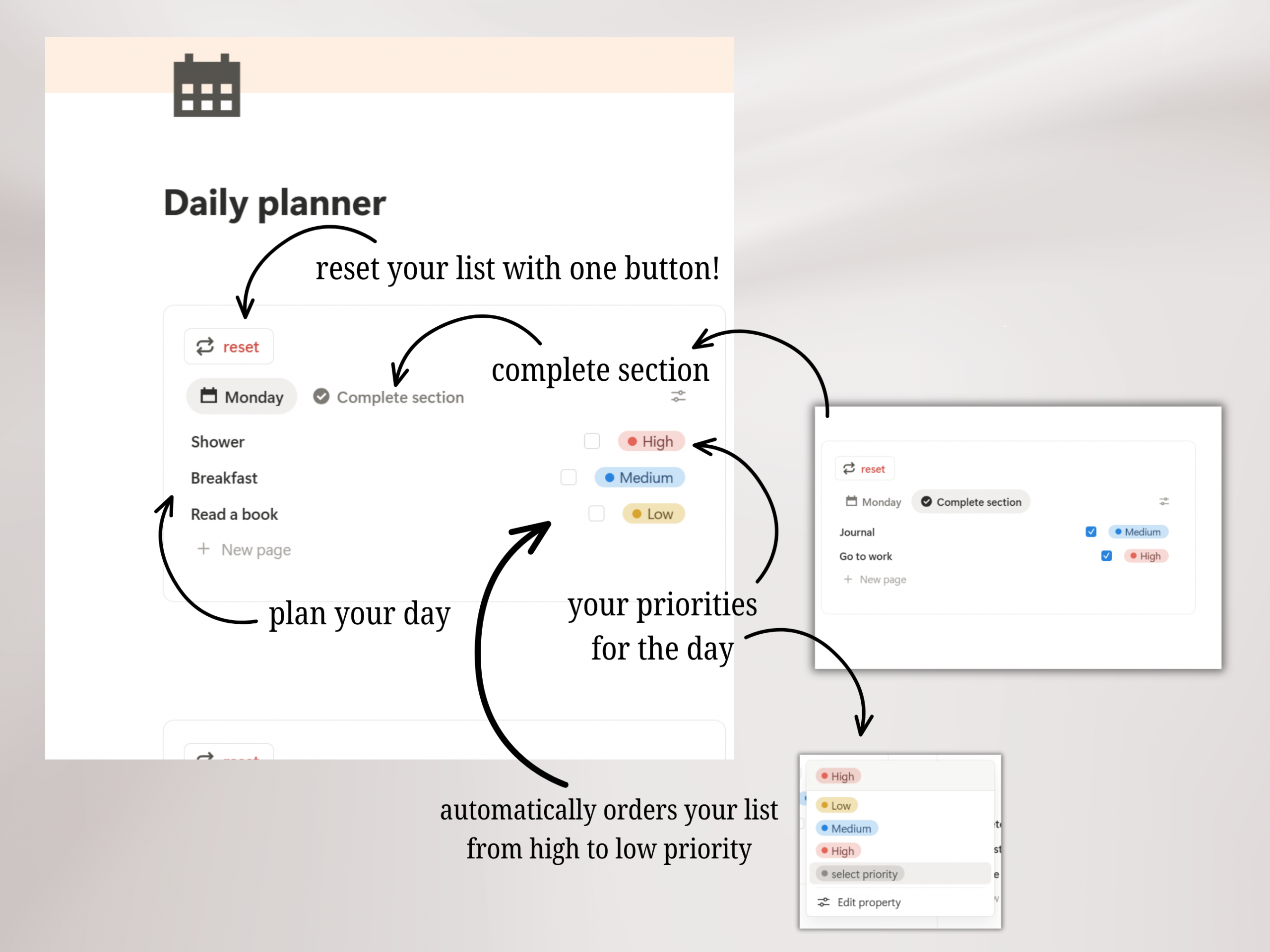 Daily Planner - Notion Template - Image 2