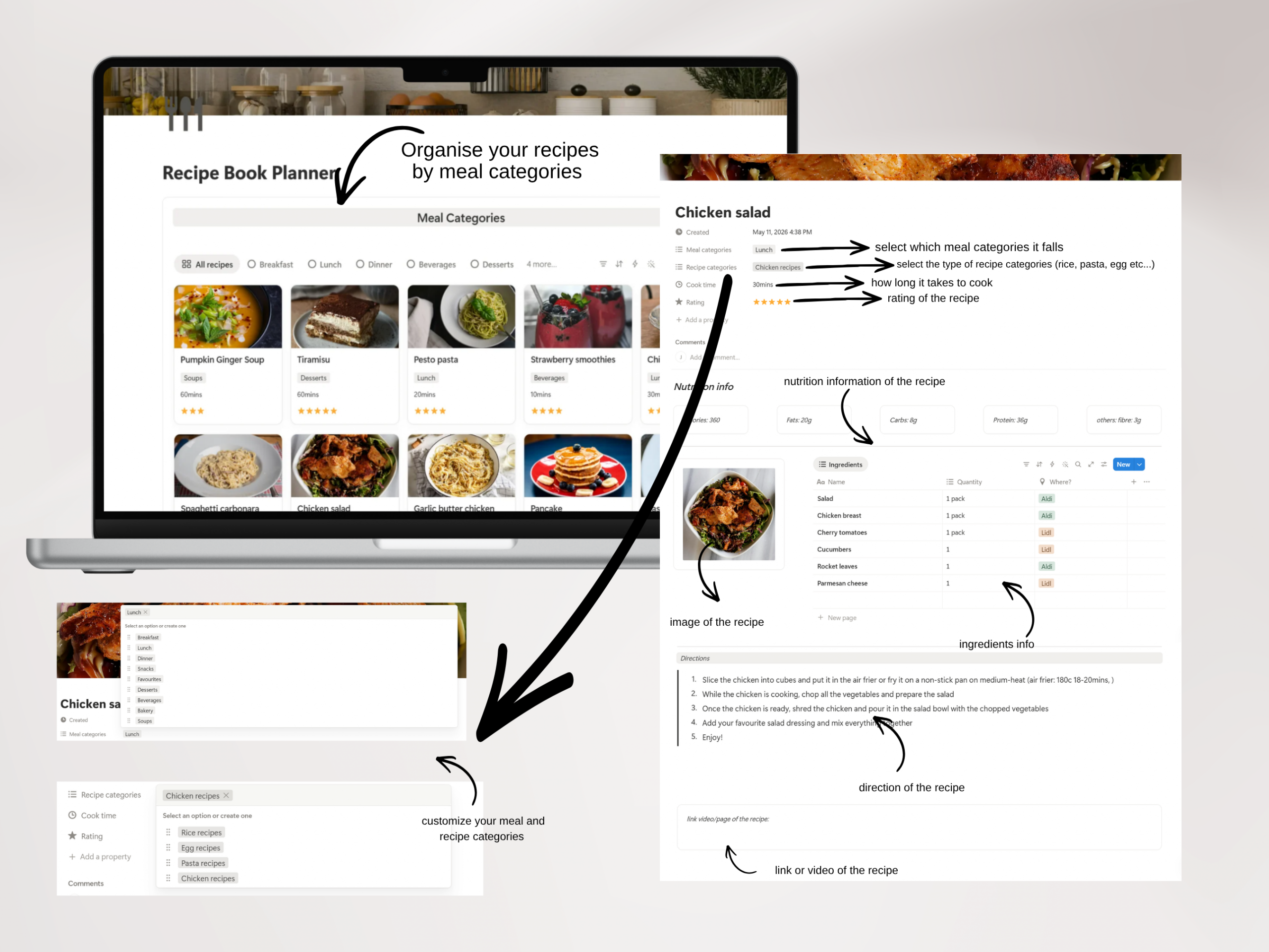 Recipe Book - Notion Template - Image 2